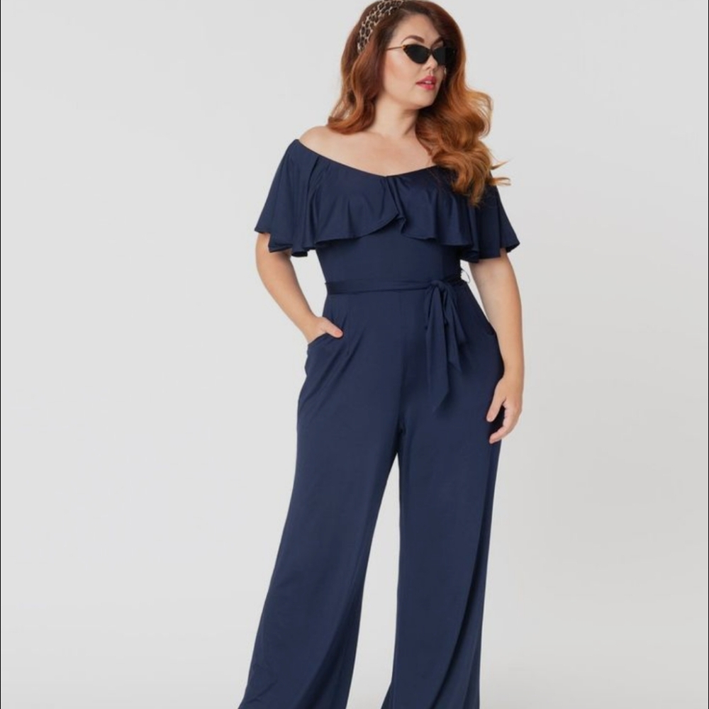 Elegant Navy Jumpsuit